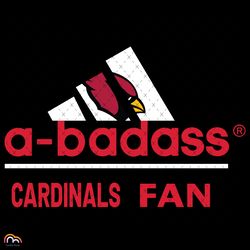 A Badass Cardinals Fan Svg, Sport Svg, Arizona Cardinals Svg, Arizona Cardinals Football Team Svg, Adidas Svg, Adidas Lo