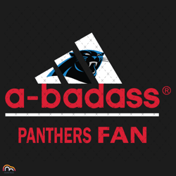 A Badass Panthers Fan Svg, Sport Svg, Carolina Panthers Svg, Carolina Panthers Football Team Svg, Adidas Svg, Adidas Log