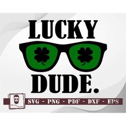 Lucky Dude Svg, Mister Lucky Charm Svg, Saint Patricks Day Svg, Baby Boy Svg, St Patricks Svg, Kids Svg, Leaf Clover Svg