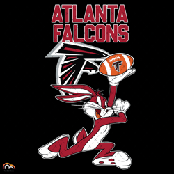 Atlanta Falcons Football Bunny Svg, Sport Svg, Atlanta Falcons Svg, Falcons Football Team, Falcons Svg, Falcons NFL Svg,