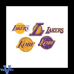 NBA svg bundle, Los Angeles Lakers Kobe Bryant svg bundle,SVG Files For Silhouette, Files For Cricut, SVG, DXF, EPS, PNG