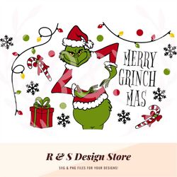grinch, christmas, cup wrap, starbucks wrap, png, svg.