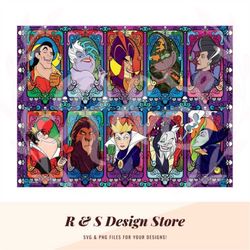 villains, male villains, mistresses of evil, pirate, sorcerer, fairy, sea witch, mad queen, collage, tumbler wrap, cup w