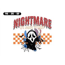 Nightmare On Main Street Halloween Costume Svg, Trick Or Treat Svg, Spooky Vibes Svg, Files For Cricut Sublimation, Png,