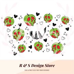 Poison Apple, Cup Wrap, Evil Queen, Starbucks, PNG, SVG.