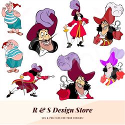 pirate, neverland, captain, svg, png.