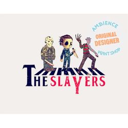 The Slayers Png, Horror Png, Halloween Png, Halloween Horror Movie Png, Jason, Freddy, Scream, Michael Myers, Retro png