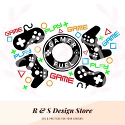 gaming, controllers, gamer, gamer fuel, cup wrap, starbucks wrap, png, svg.