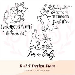 Pretty cat png, svg, cat with bow