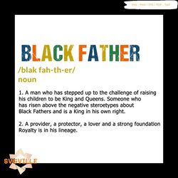Black father SVG Files For Silhouette, Files For Cricut, SVG, DXF, EPS, PNG Instant Downloadc