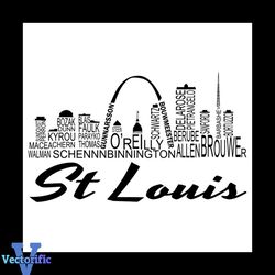 St Louis, Pro Hockey Team, Skyline Names, Svg, Sport