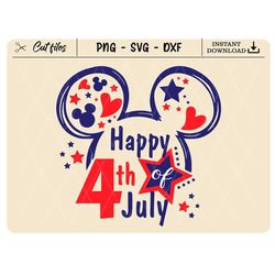 Happy 4th of July Svg, July 4th Svg, Fourth of July Svg, America, American Flag Svg, 1776 Svg, Independence Day Svg, Mou