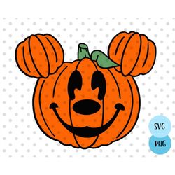 Mouse Head Pumpkin SVG, Halloween Pumpkin SVG, Halloween svg, halloween costume svg, pumpkin svg