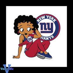 New York Giants, Betty Boobs Svg, New York Giants Svg, Black girl Svg, Black girl magic Svg, NFL Svg