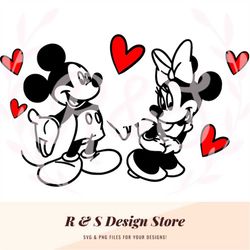 mouse, cartoon, love, starbucks, cup wrap, png, svg.
