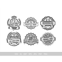 Beer Logo Svg, Label Svg Files For Cricut, Retro Dxf Cut File, Brewery Vector, Eps, Png, Ipg, Vintage, Emblem, Bar Pub S