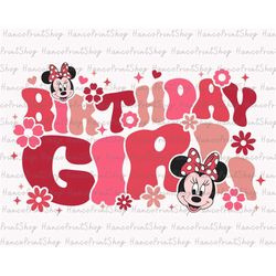 Retro Birthday Girl Svg, Mouse Birthday Svg, Birthday Squad Svg, Birthday Trip Svg, Birthday Svg, Birthday Shirt Svg, Ma