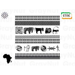 Africa Pattern Background Texture Abstract African Tribal Fashion Etnic Style Jungle Art Design Logo Svg Png Vector Clip