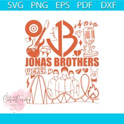 Vintage JONAS BROTHER Sucker SVG Cutting Digital File