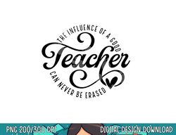 The Influence Of A Good Teacher Can Never Be Erased 100 days  png, sublimation copy