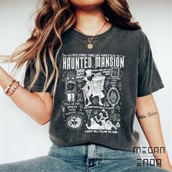Vintage Disney The Haunted Mansion Comfort Colors Shirt, Haunted Mansion, Disney Halloween Shirt, Disney Family Shirts,