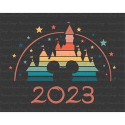 Happiest Place On Earth Svg, Family Vacation 2023 Svg, Magical Kingdom Svg, Family Trip 2023 Svg, Magical Castle Svg, Va