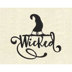 Machine embroidery designs wicked witch hat Halloween