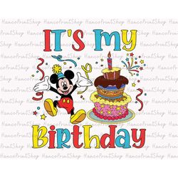 It's My Birthday Svg, Birthday Boy Svg, Mouse Birthday Svg, Birthday Trip Svg, Birthday Cake Svg, Birthday Shirt Svg, Ma