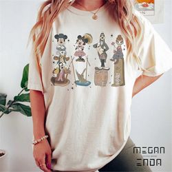 Vintage Mickey and Friends Custom Haunted Mansion Comfort Colors Shirt, The Haunted Mansion Shirt, Disney Halloween Shir