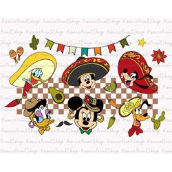 Mouse And Friends Png, Cinco De Mayo Png, Mexican Festival Png, Mexican Hat Png, Cinco De Mayo Festival Png, Fiesta Png,