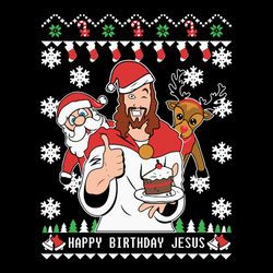 esus Ugly Christmas Svg or Hoodie or Jesus Christmas svg, Happy Birthday Jesus It's Your Birthday svg, Christmas, Christ