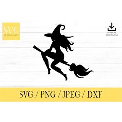 Sexy Witch svg, Halloween SVG, Spooky svg, png, dxf, jpeg, Digital Download, Cut File, Cricut, Silhouette, Glowforge, Sv