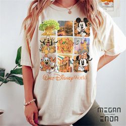 Vintage Disney Fall Comfort Colors Shirt, Retro Walt Disney World Sweatshirt, Fall Disneyland, Halloween Matching, Disne