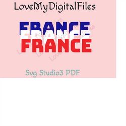 France Flag Colors SVG Digital files for cricut cutting machines silhouette studio files France Flag