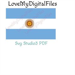 Argentina Flag Colors SVG Digital files for cricut cutting machines silhouette studio filesArgentina Flag