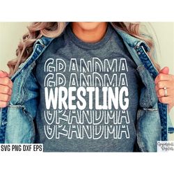 Wrestling Grandma Svg | Wrestling Gma Shirt Svgs | Sports Season Cut Files | Wrestling Quote | T-shirt Designs | High Sc