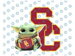 Baby Yoda with USC Trojans  Football PNG,  Baby Yoda png, NCAA png, Digital Download