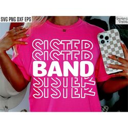 Band Sister Svg | Band Sis Pngs | High School Band | Marching Band Svgs | T-shirt Designs | High School Svgs | College B