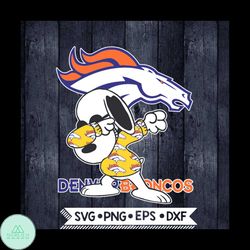 Denver Broncos Snoopy Dabbing Svg, NFL Svg, Football Svg, Cricut File, Svg