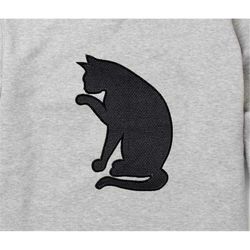 machine embroidery designs applique cat