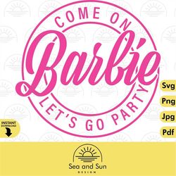 Barbie  5 movie, digital, svg, png, jpg, pdf, pink doll Svg, Girl Svg, Clip art Files For Cricut design