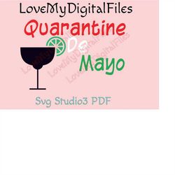 Quarantine De Mayo  SVG Digital files for cricut cutting machines silhouette studio files Stay Safe 2020