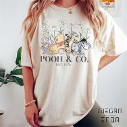 Disney Winnie the Pooh Comfort Colors Shirt, Pooh & Co Est 1926 Shirt, Pooh and Friends Shirt, Disney Woman Shirt, Disne