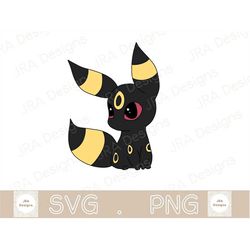 Umbreon SVG & PNG Pokemon SVG - Cricut cut file