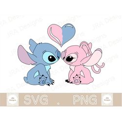 Stitch Love (2) SVG & PNG - Cricut cut file