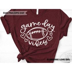 Game Day Vibes Football Svg Png, Football Vibes Png, Game Day Football Iron On Png, Football Season, Game Day Football V