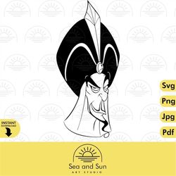 Jafar Aladdin Svg, Aladdin Disneyland Ears Svg, Png Aladdin Clip art Files For Cricut jpg clipart ears, t shirt for Cric