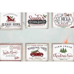 Christmas Farmhouse Sign SVG Bundle,merry christmas svg,christmas shirt svg ,Winter svg, Holidays svg, Christmas Quote s