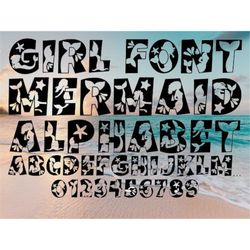 Mermaid Font SVG, Mermaid Alphabet Svg,Mermaid  svg Alphabet, Mermaid Alphabet, Mermaid SVG, Mermaid Font SVG, Mermaid S