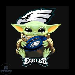 Baby yoda philadelphia eagles PNG File Only Instant Download